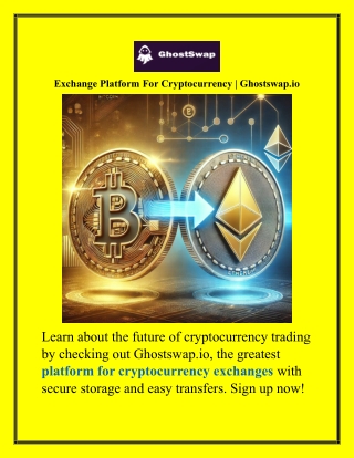 Exchange Platform For Cryptocurrency Ghostswap.io