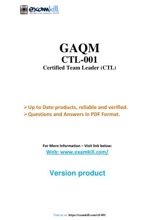 CTL-001 Certification Guide: Master the Certified Technical Leader Exam