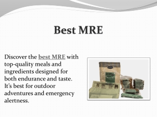 Best MRE