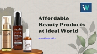 Affordable Beauty Products at Ideal World - www.idealworld.tv