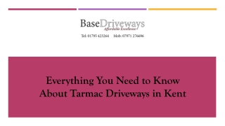 Everything You Need to Know About Tarmac Driveways in Kent