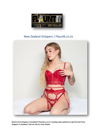 New Zealand Strippers | Flauntit.co.nz