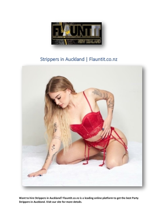 Strippers in Auckland | Flauntit.co.nz