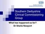 Southern Derbyshire Clinical Commissioning Group