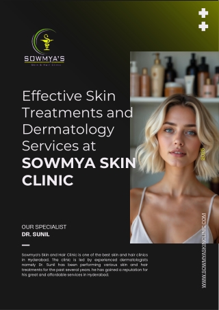 Advanced Dermatology and Cosmetology Services in Suncity Hyderabad