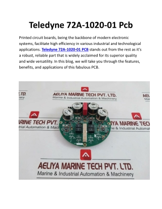 Teledyne 72A-1020-01 Pcb