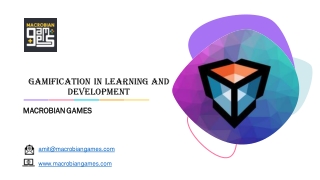 gamification in learning and development | Macrobian Games