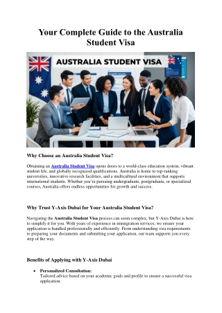 Australia Student Visa
