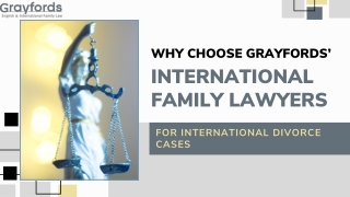Why Choose Grayfords’ International Family Lawyers for International Cases
