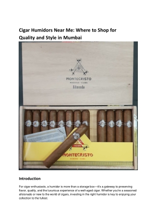 Cigar Humidors Near Me_ Where to Shop for Quality and Style in Mumbai