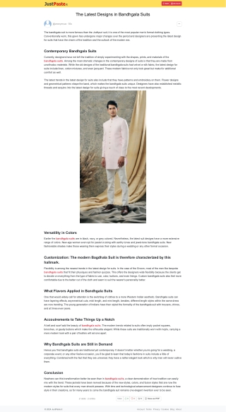 Contemporary Bandhgala Suits
