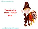 Thanksgiving Ideas - Turkey Hunt