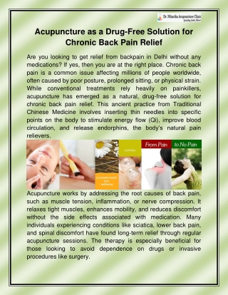 Top Acupuncture doctors in Delhi