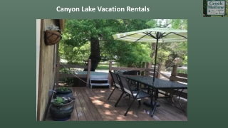 Canyon Lake Vacation Rentals