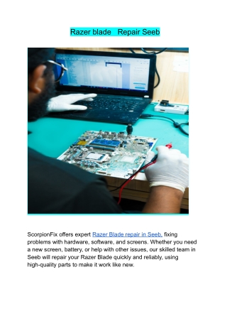 Razer blade   Repair Seeb