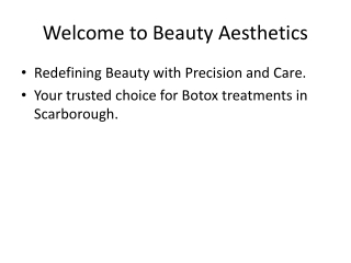 Expert Botox Treatments in Scarborough - Beauty Aesthetics (1)