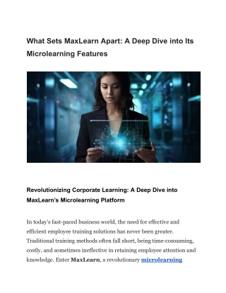 What Sets MaxLearn Apart_ A Deep Dive into Its Microlearning Features