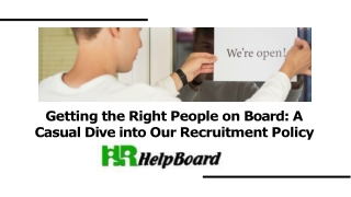 recruitment policy and procedure