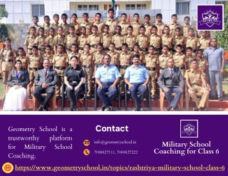 Military School Coaching for Class 6