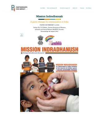 Mission Indradhanush: India's Journey Toward Universal Immunisation