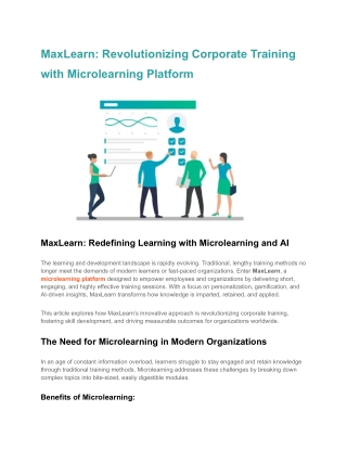 MaxLearn_ Revolutionizing Corporate Training with Microlearning Platform