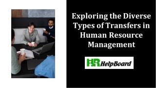 types of transfer in HRM