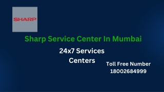 Sharp Service Center In Mumbai