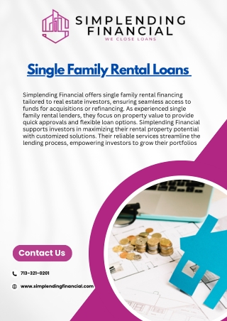 Simplifying Single Family Rental Loans for Real Estate Success