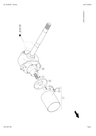 CLAAS ROLLANT 620 Baler Parts Catalogue Manual Instant Download (SN J0200011-J0299999)