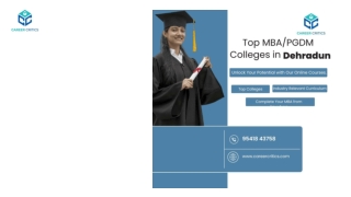 Top MBA PGDM colleges in Dehradun