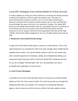 Local SEO Strategies Every Dentist Needs for Online Success (1)