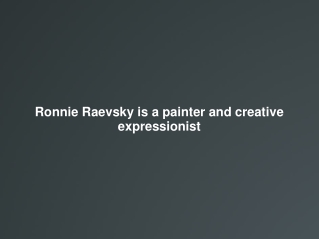 Ronnie Raevsky