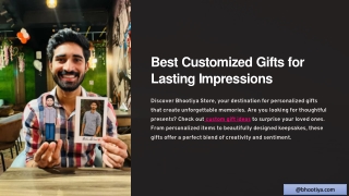 Make Every Occasion Special with Customized Gifts