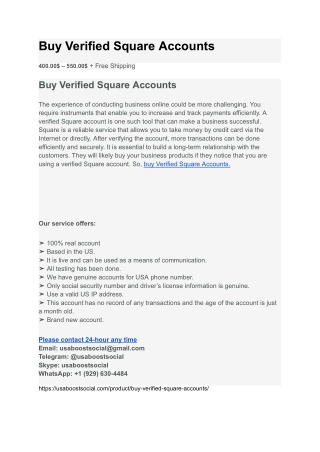 Buy Verified Square Account_