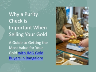 Gold Purity Check Guide bagalore