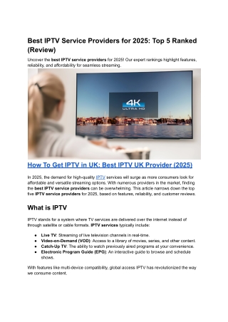 Best IPTV Service Providers for 2025_ Top 5 Ranked (Review)
