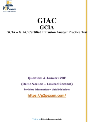 Master the GCIA Certification Exam