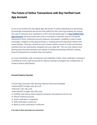 Perfect Site To Buy Verified Cash App Accounts In 2025