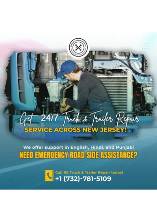 24/7 Truck and Trailer Repair Service in New Jersey