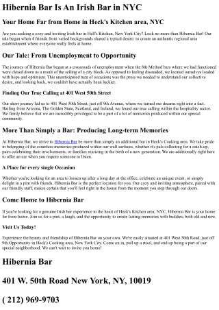 Hibernia Bar