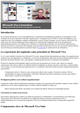 La experiencia del empleado como prioridad en Microsoft Viva