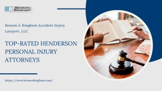 Top-Rated Henderson Personal Injury Attorneys | Benson & Bingham