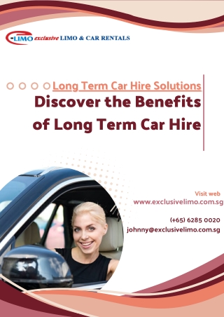 Discover the Benefits of Long Term Car Hire