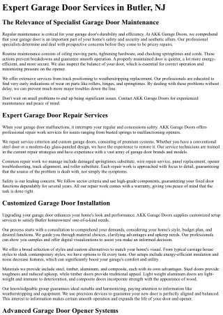 AKK Garage Doors