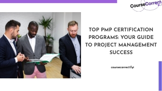 Top PMP Certification Programs Your Guide to Project Management Success