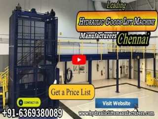 Goods Lift Manufacturers in Chennai