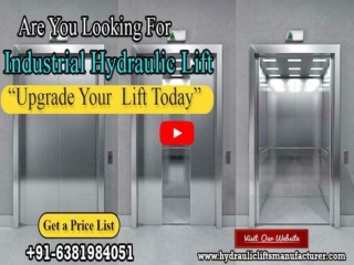 Industrial Hydraulic Lift Manufacturers in Chennai