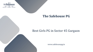 Best Girls PG in Sector 45 Gurgaon