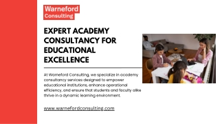 Expert Academy Consultancy for Educational Excellence