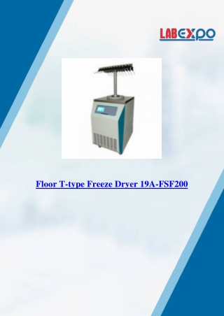 Floor T-type Freeze Dryer 19A-FSF200